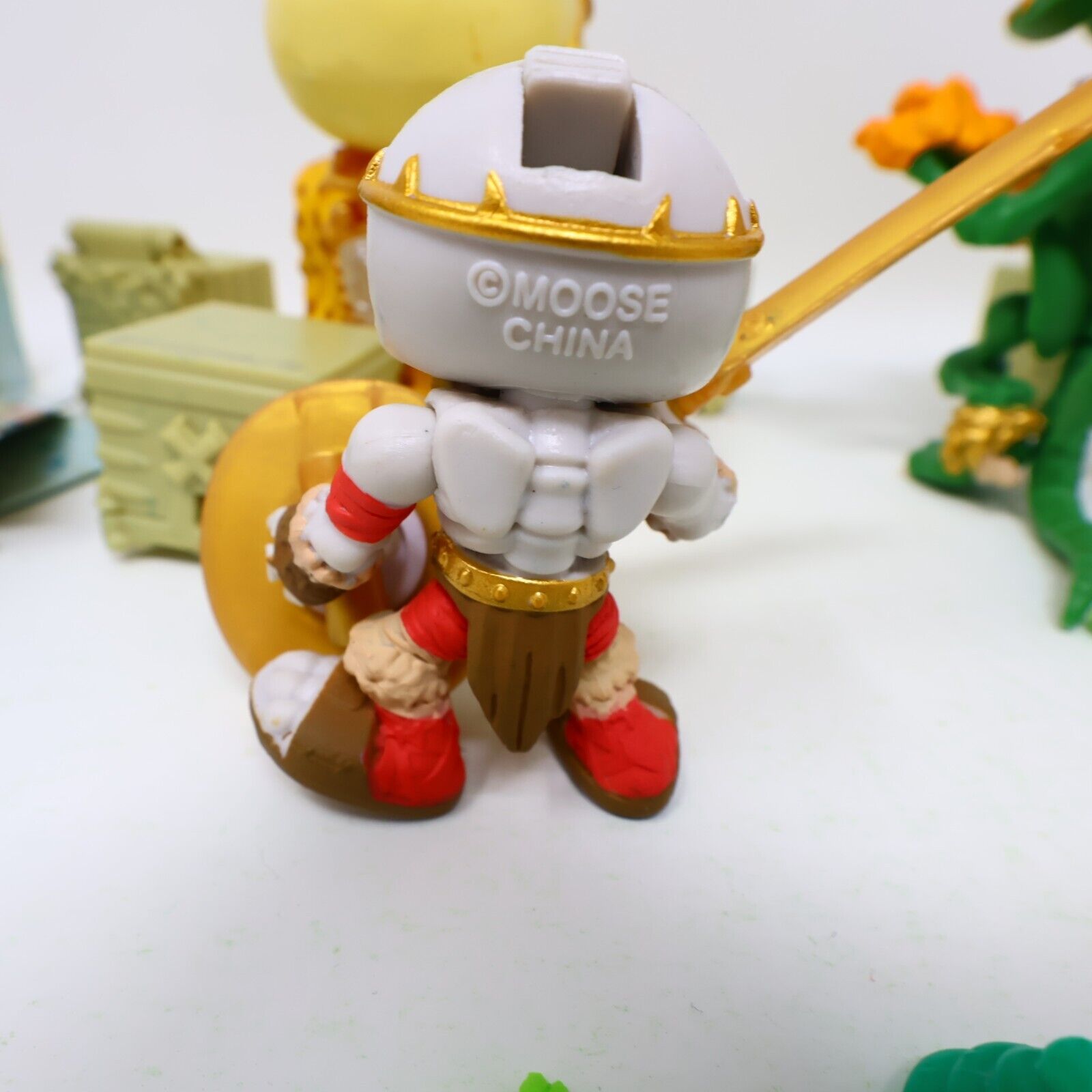 Lot of 4 Treasure X Kings Gold Figures Infernog Gold Nuckles Ivory Slicer Moose
