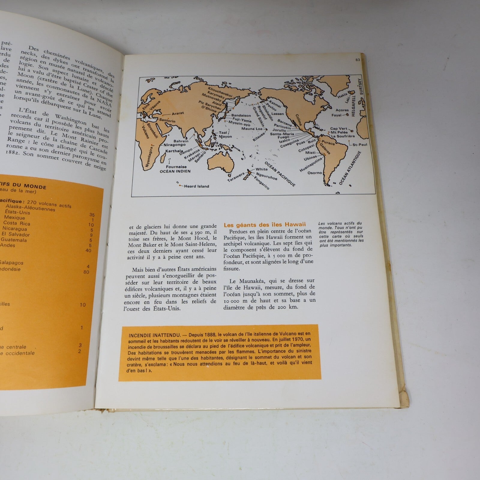 1971 Volcans et Tremblements de Terre Deux Coqs d'Or Géographie Géologie Livre