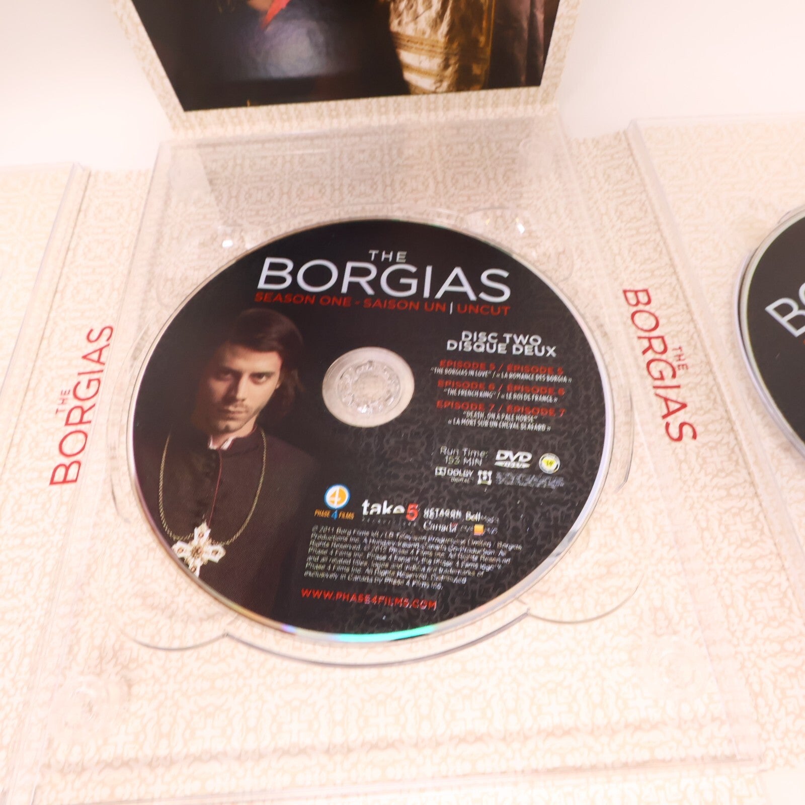 The Borgias Complete Series Uncut Season #1-2-3 DVD Set NTSC English & Français
