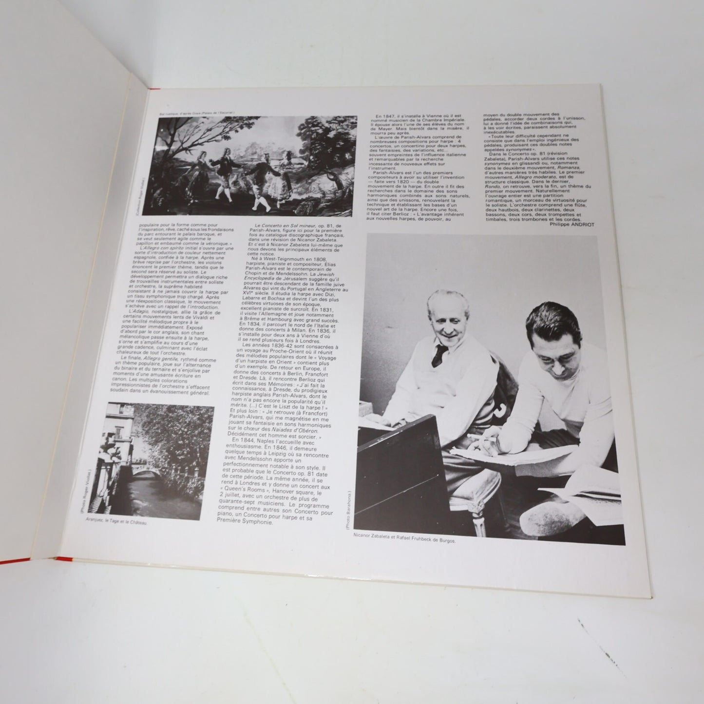 Nicanor Zabaleta Concerto De Aranjuez Rodrigo Parish-Alvars Record C 069-02514