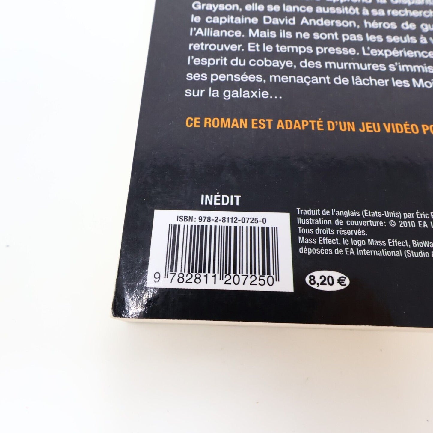 Lot 3 Livres Mass Effect #1-3 Drew Karpyshyn Milady Science-Fiction Français PB