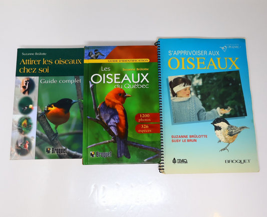 Suzanne Brûlotte Lot 3 Livres Les Oiseaux du Québec Guide d'Identification Books
