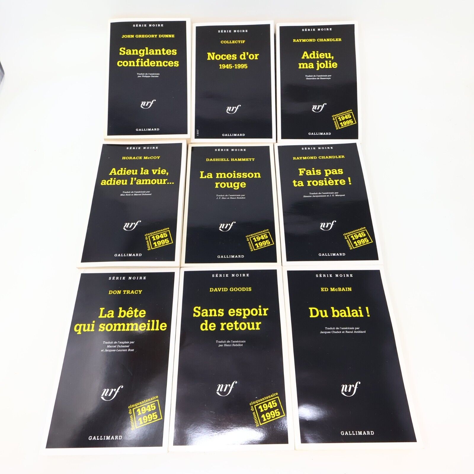Collection Série Noire nrf Lot 32 Livres Français French Gallimard Paperback PB