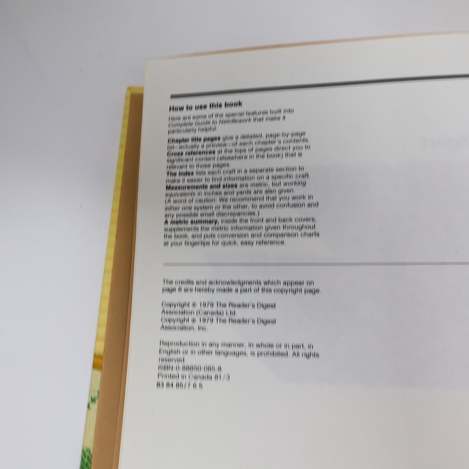Complete Guide to Needlework Reader's Digest 1979 HC Sewing Leasure 5th Print