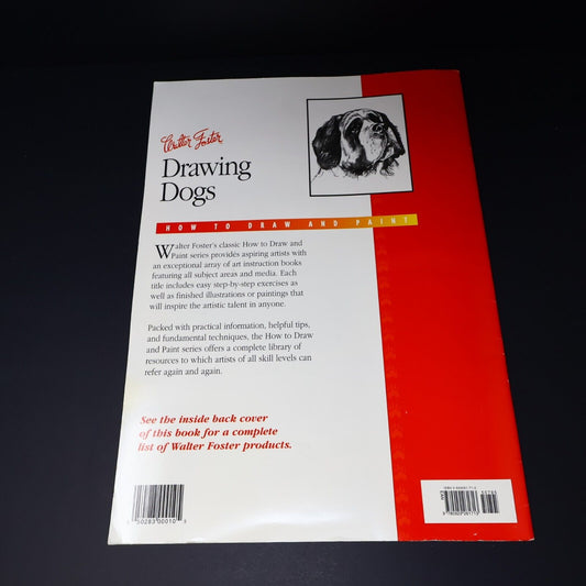 1997 How to Draw and Paint Drawing Dogs Animals Pencil by Walter T. Foster Art