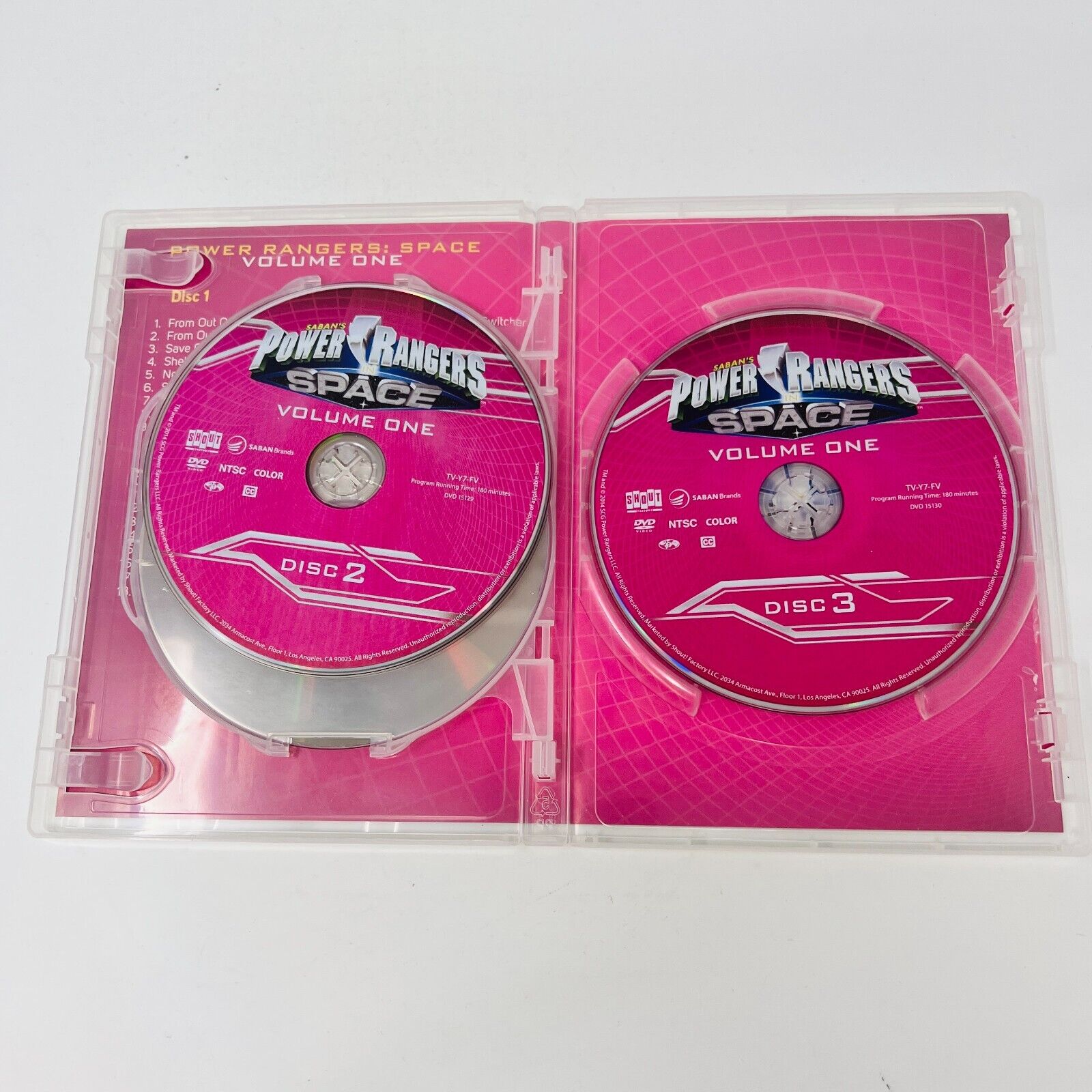 Power Rangers Zeo Vol. 1/Space Vol 1/Clash of the Red Rangers Movie Lot of 3 DVD