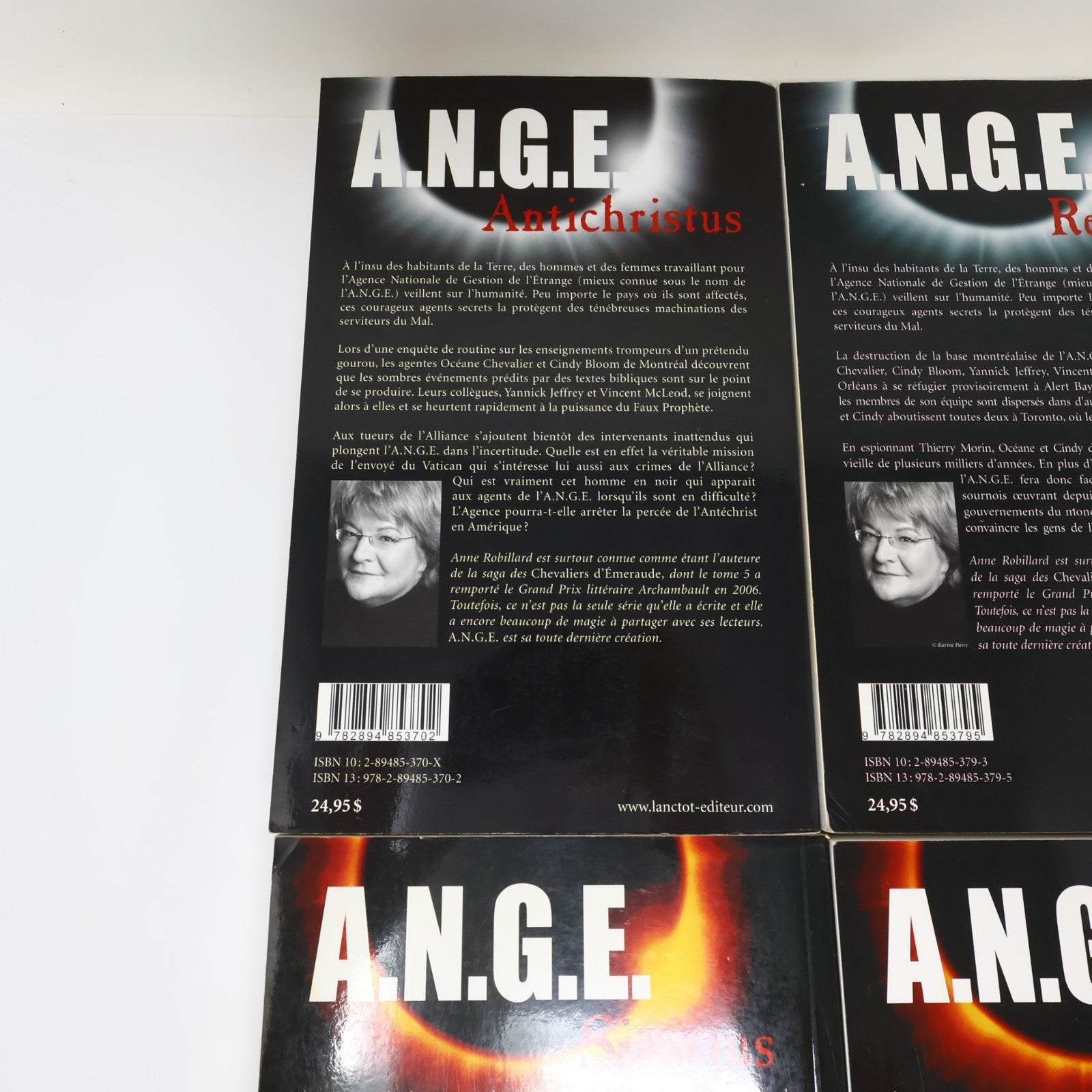 A.N.G.E. #1-10 Ange Série Complète Lot 10 Livres Anne Robillard Antichristus PB