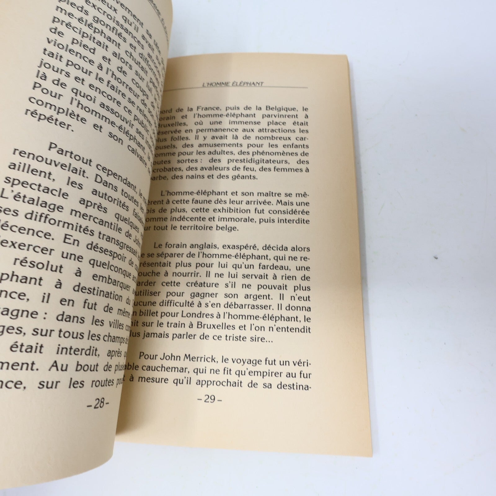 1981 Le Destin Tragique de l'Homme Éléphant Jutzi Biographie Sélect Français 80s
