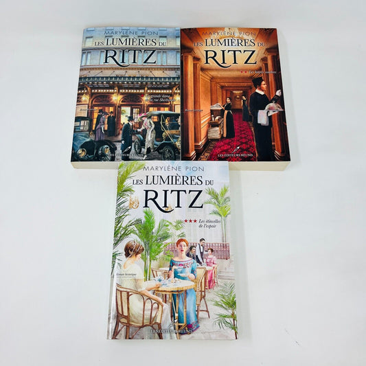 3x Les Lumières du Ritz de Marylène Pion Lot Série Complète Dame Rue Sherbrooke