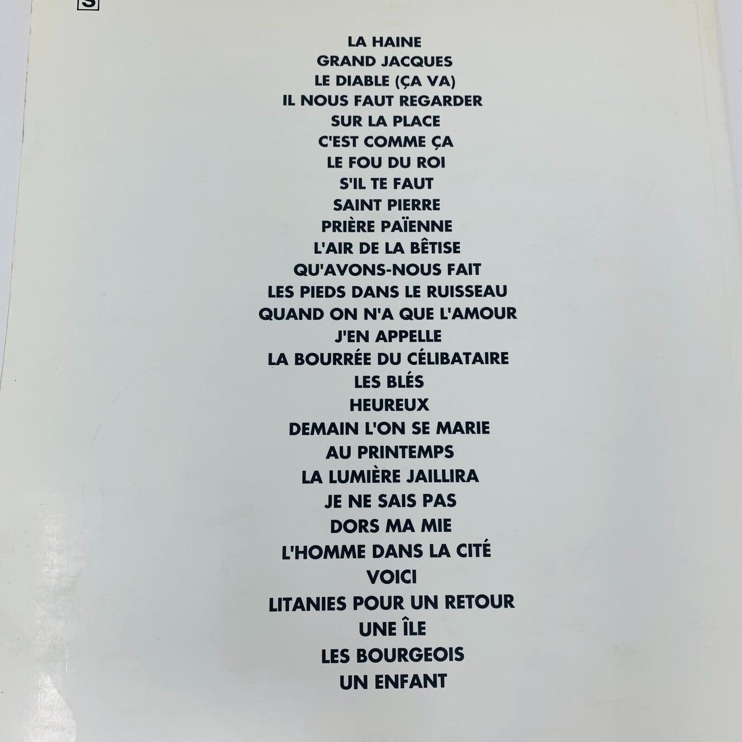 1992 Jacques Brel 29 Succès Songbook Partitions Piano MCA Caravelle Music France