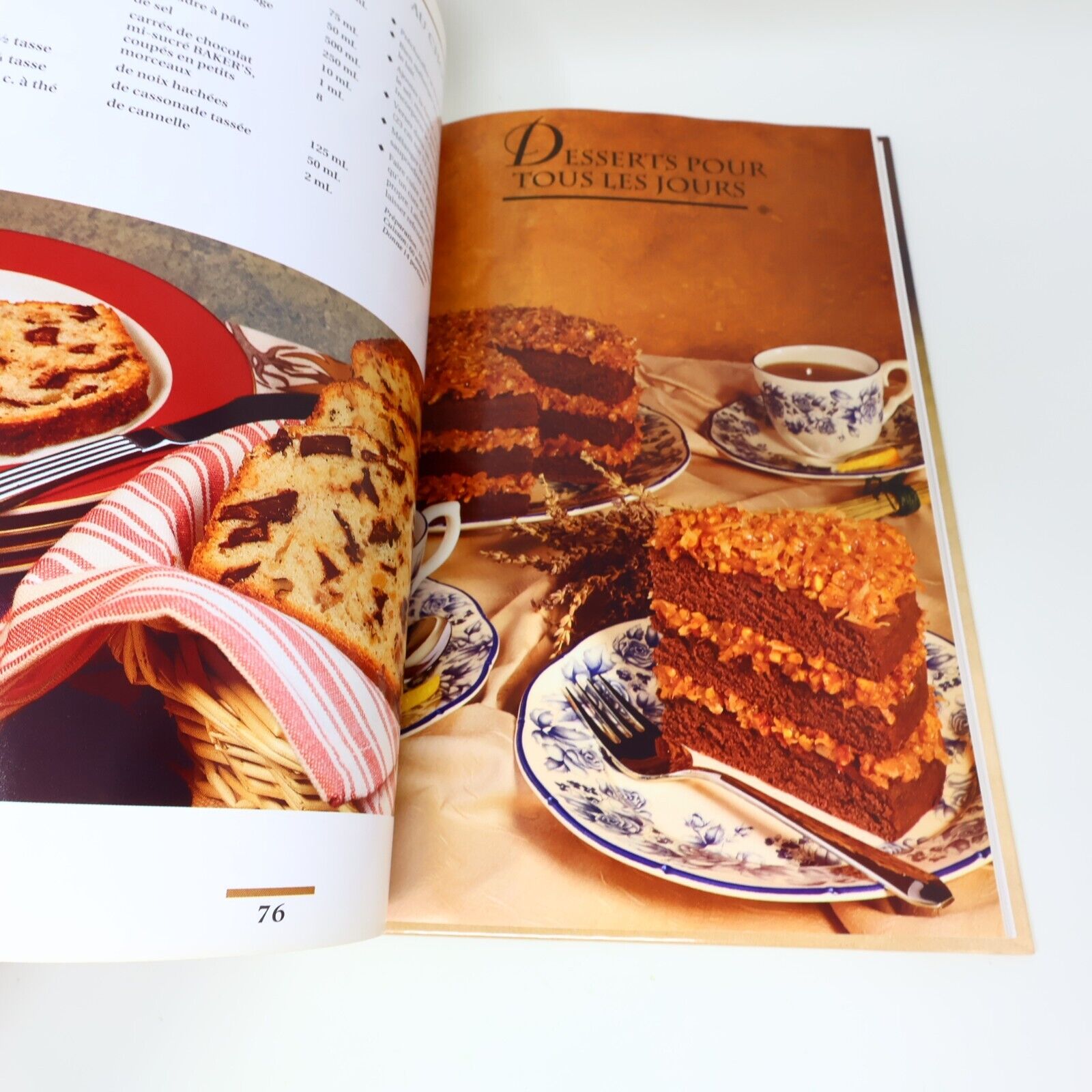 1995 Baker's le Chocolat à son Meilleur Desserts Cuisine Recettes Brimar Livre