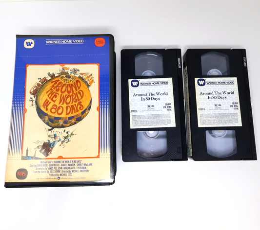 Around the World in 80 Days VHS NTSC Movie Michael Todd David Niven Clam Shell