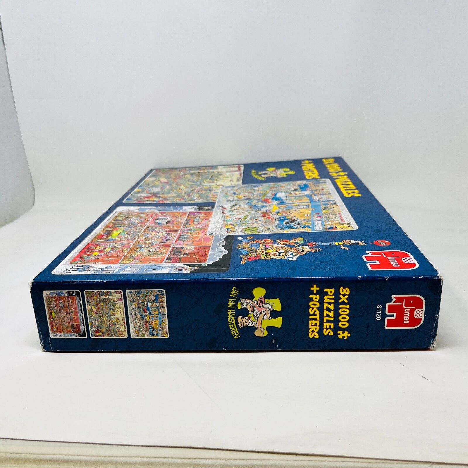 3x 1000 Puzzles + Posters 81120 Complete The Big Leak/Gym/Café Jan Van Haasteren
