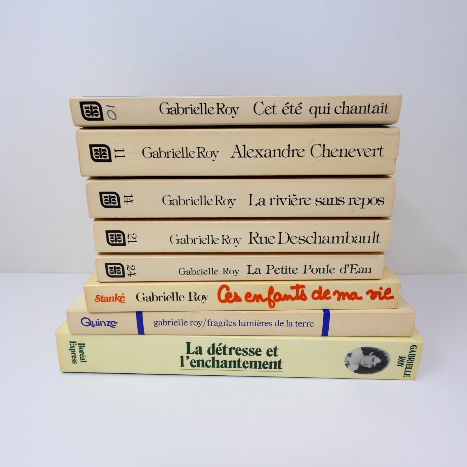 Gabrielle Roy Lot 8 Livres Rue Deschambault/Petite Poule d'Eau Roman Québec PB