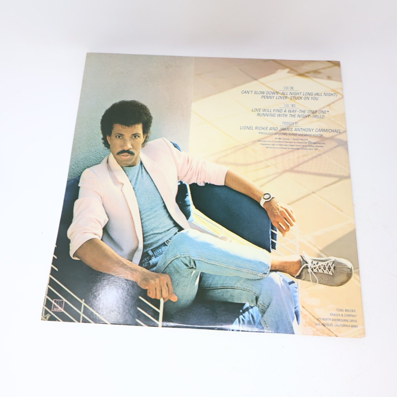 Lionel Richie Can't Slow Down LP Record Motown M-6059 1983 Canada All Night Long