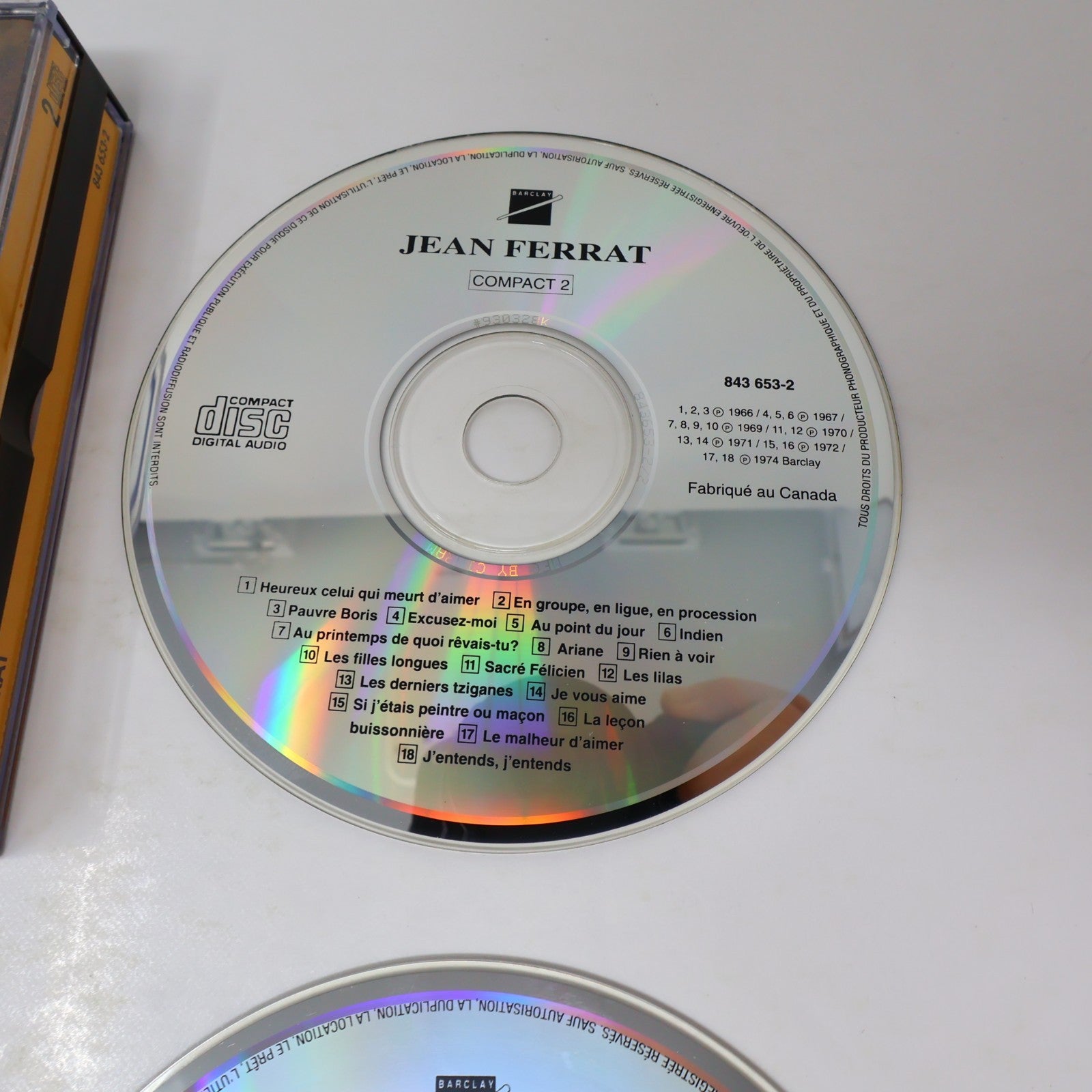 Jean Ferrat Volume 2 CD Les Enfants Terribles/C'est Beau la Vie/La Jeunesse