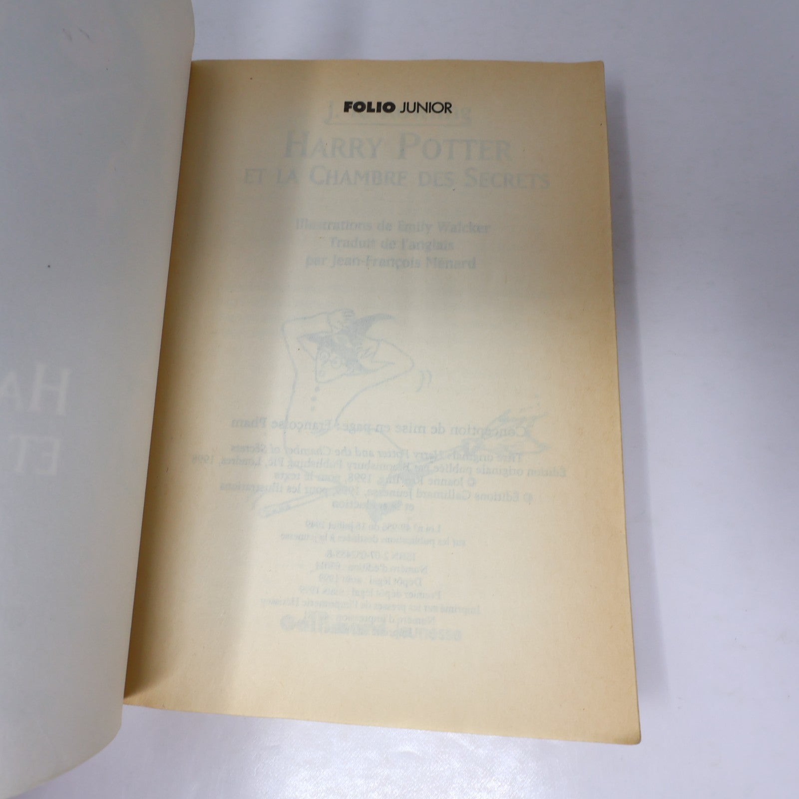 Harry Potter et la Chambre des Secrets Livre 1ère Édition Illustrée Août 1999 PB