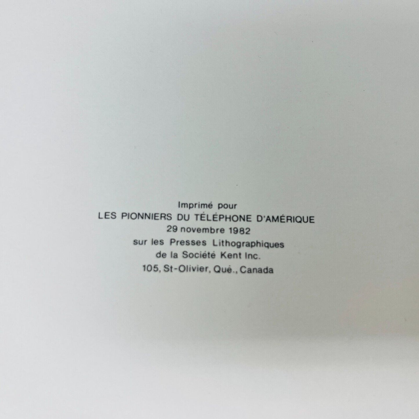 1982 Les Pionniers Vous Suggèrent Livre Recettes Cuisine Téléphone d'Amérique