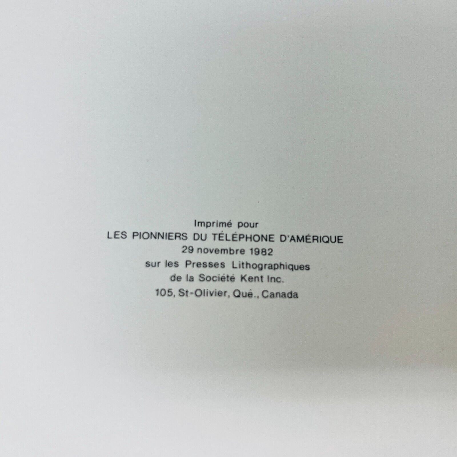 1982 Les Pionniers Vous Suggèrent Livre Recettes Cuisine Téléphone d'Amérique