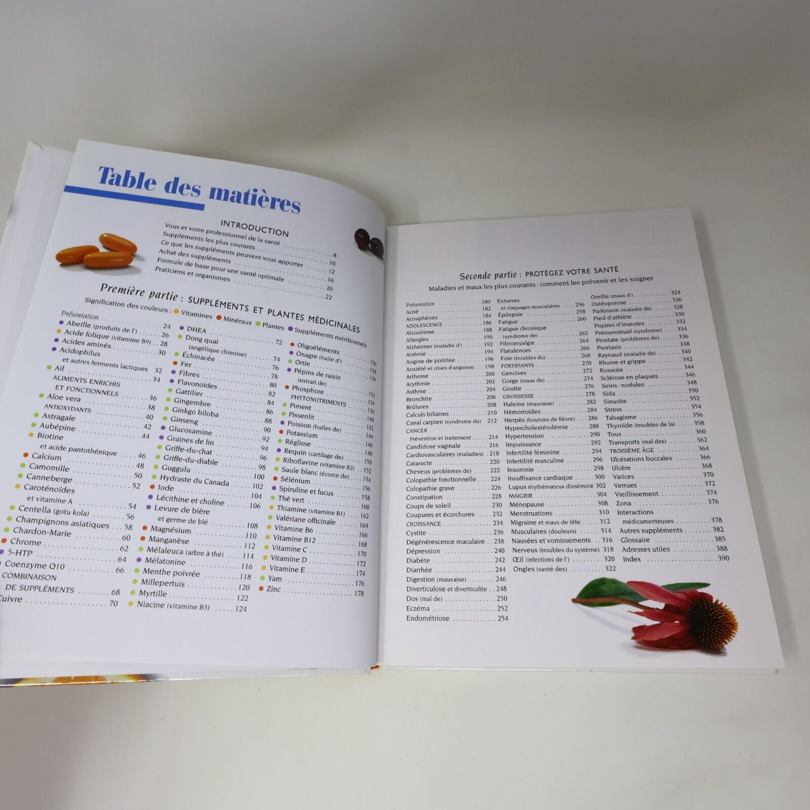 2003 La Santé par les Vitamines et les Minéraux Reader's Digest Français Livre