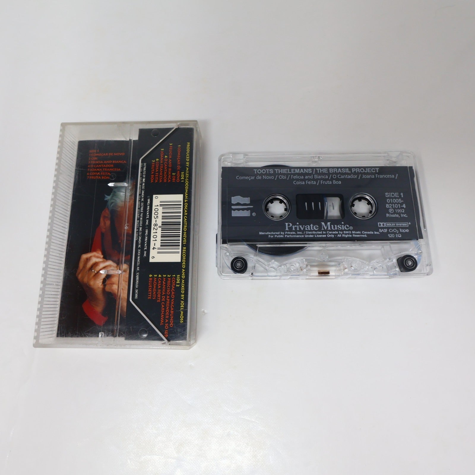 Toots Thielemans 2 Cassettes Lot East Coast West Coast/ The Brasil Project Jazz