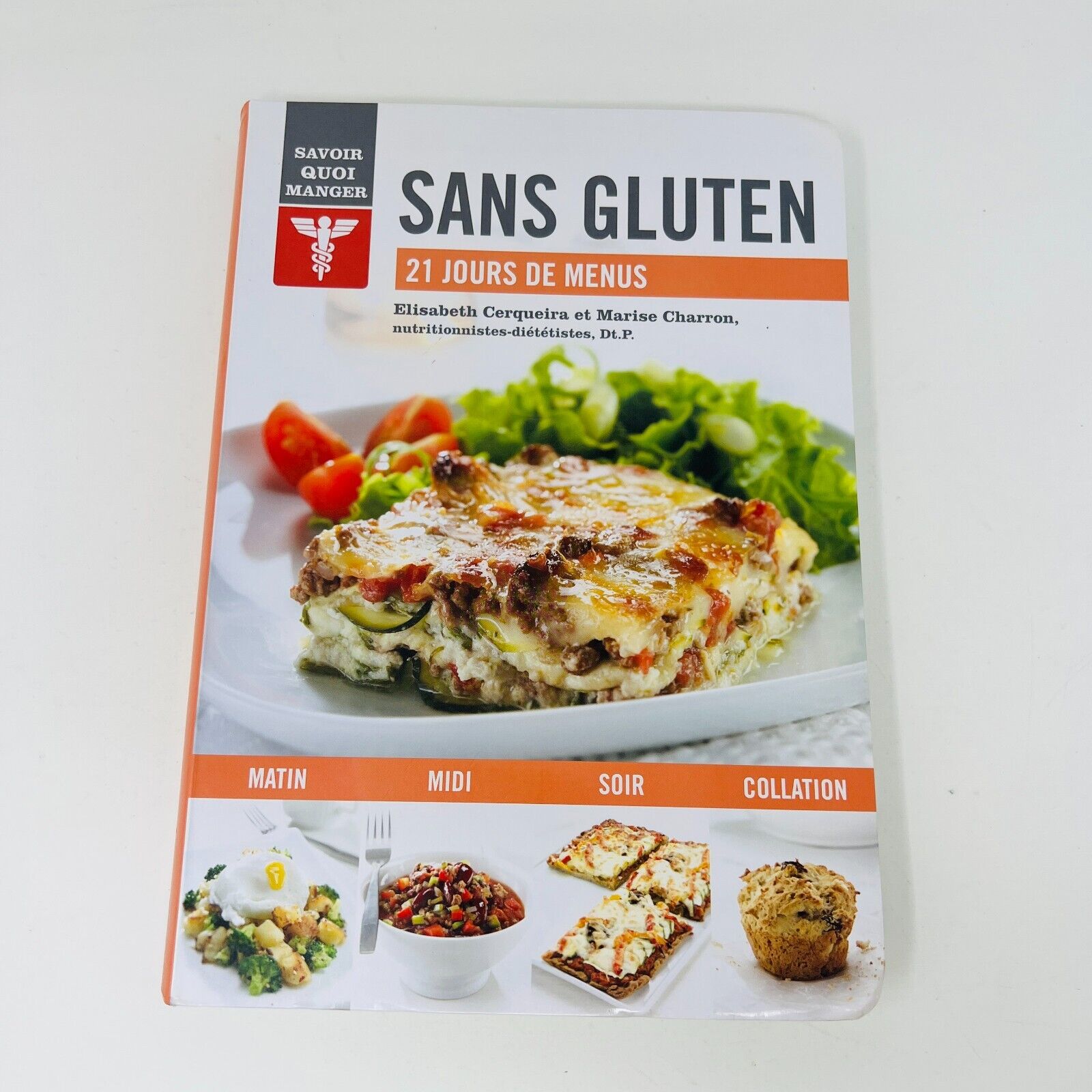 Lot de 2 Livres de Recettes Sans Gluten 21 Jours de Menus/Grand Livre Français