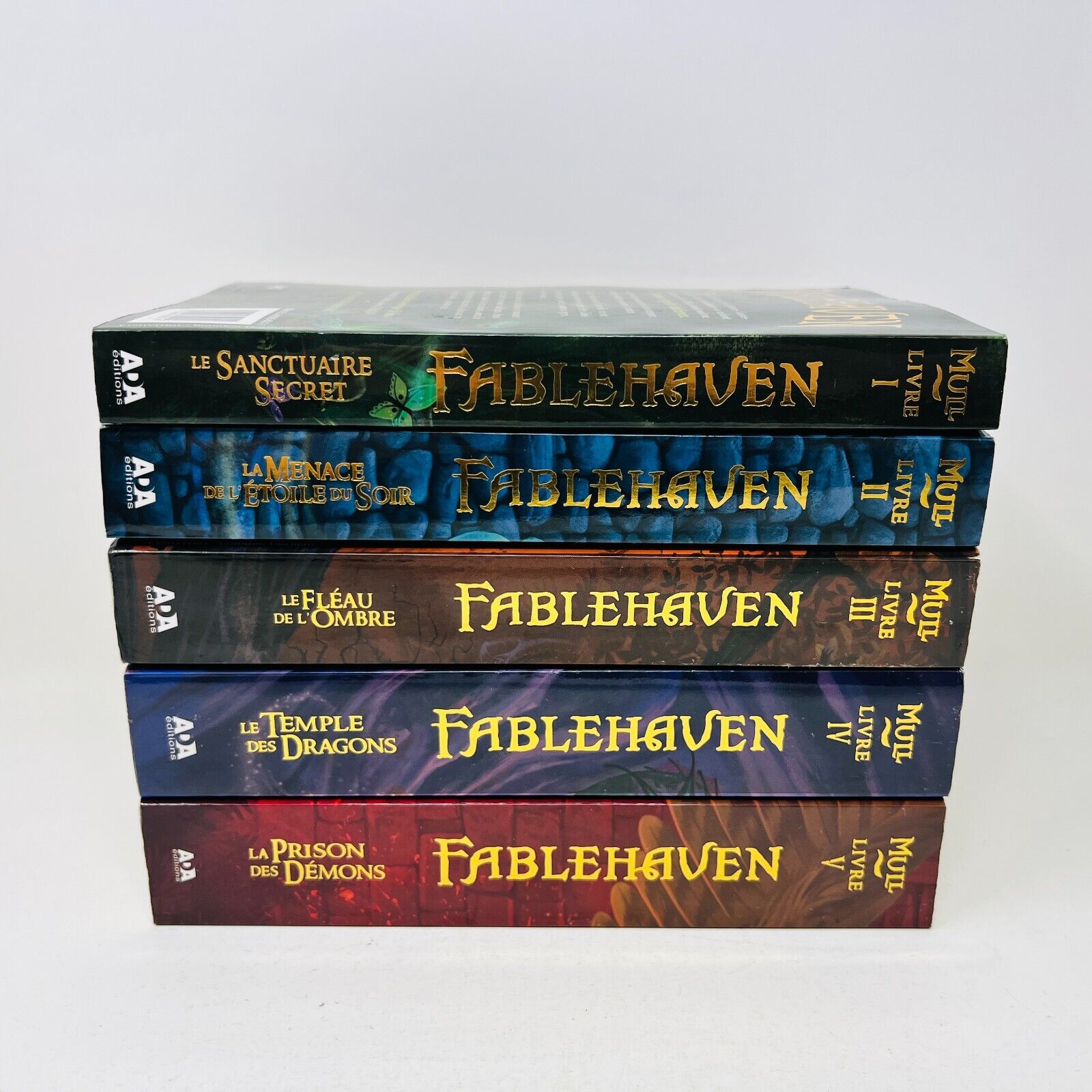 5x Fablehaven Série Complète Ada de Brandon Mull en Français Sanctuaire Secret