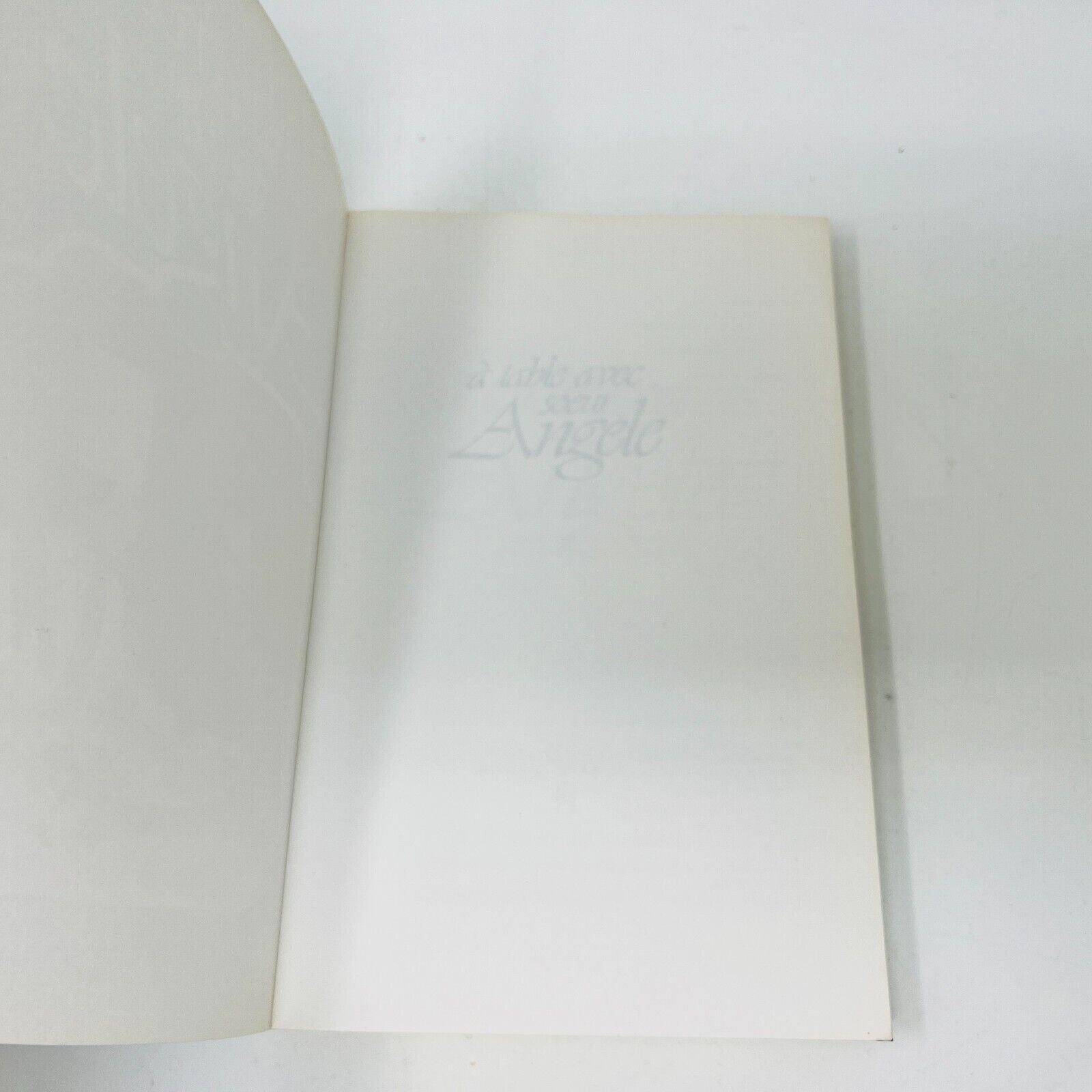 1984 À Table avec Sœur Angèle Livre de Recettes Cuisine Français Cookbook Soeur