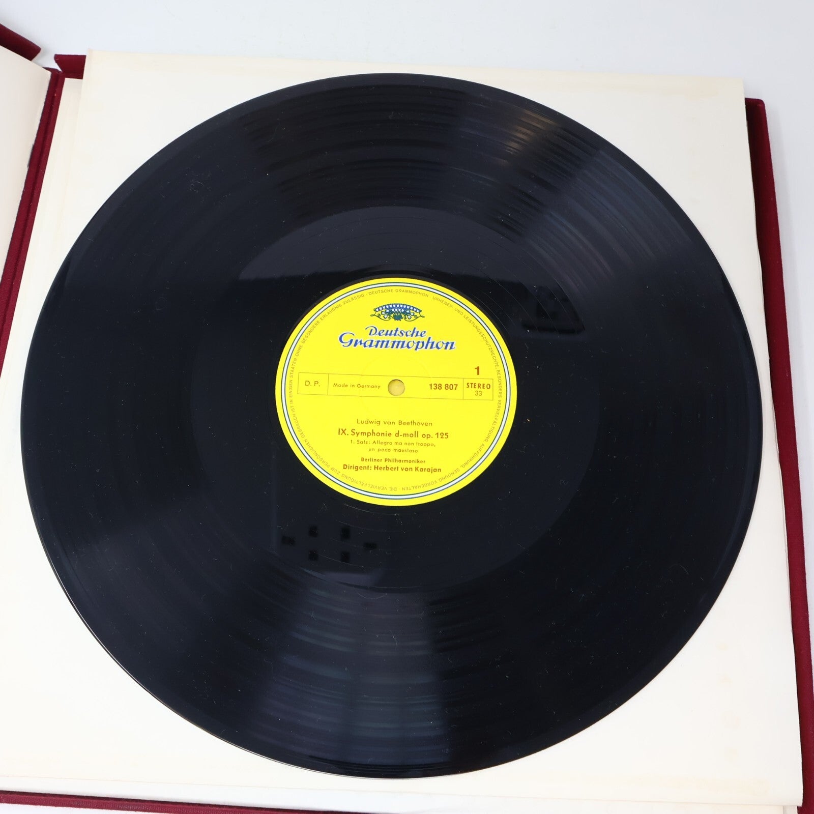 Beethoven Berliner Herbert von Karajan IX. Symphonie Nr. 8 LP Record 138 807/808