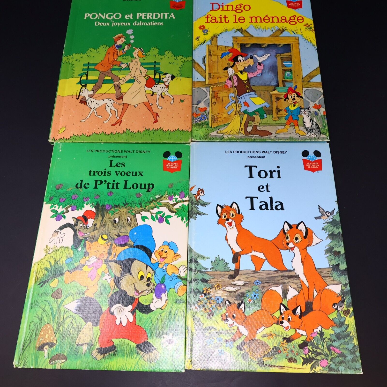 50x Livres Merveilleux de Disney Donald Mickey 70-80s Livre Loisirs Lot Français