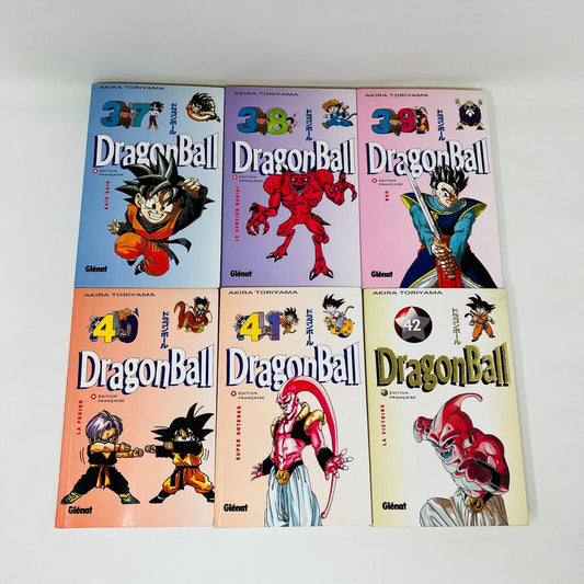 6x Dragon Ball Glénat #37-42 Lot Mangas Akira Toriyama Kaio Shin 90-2000s French