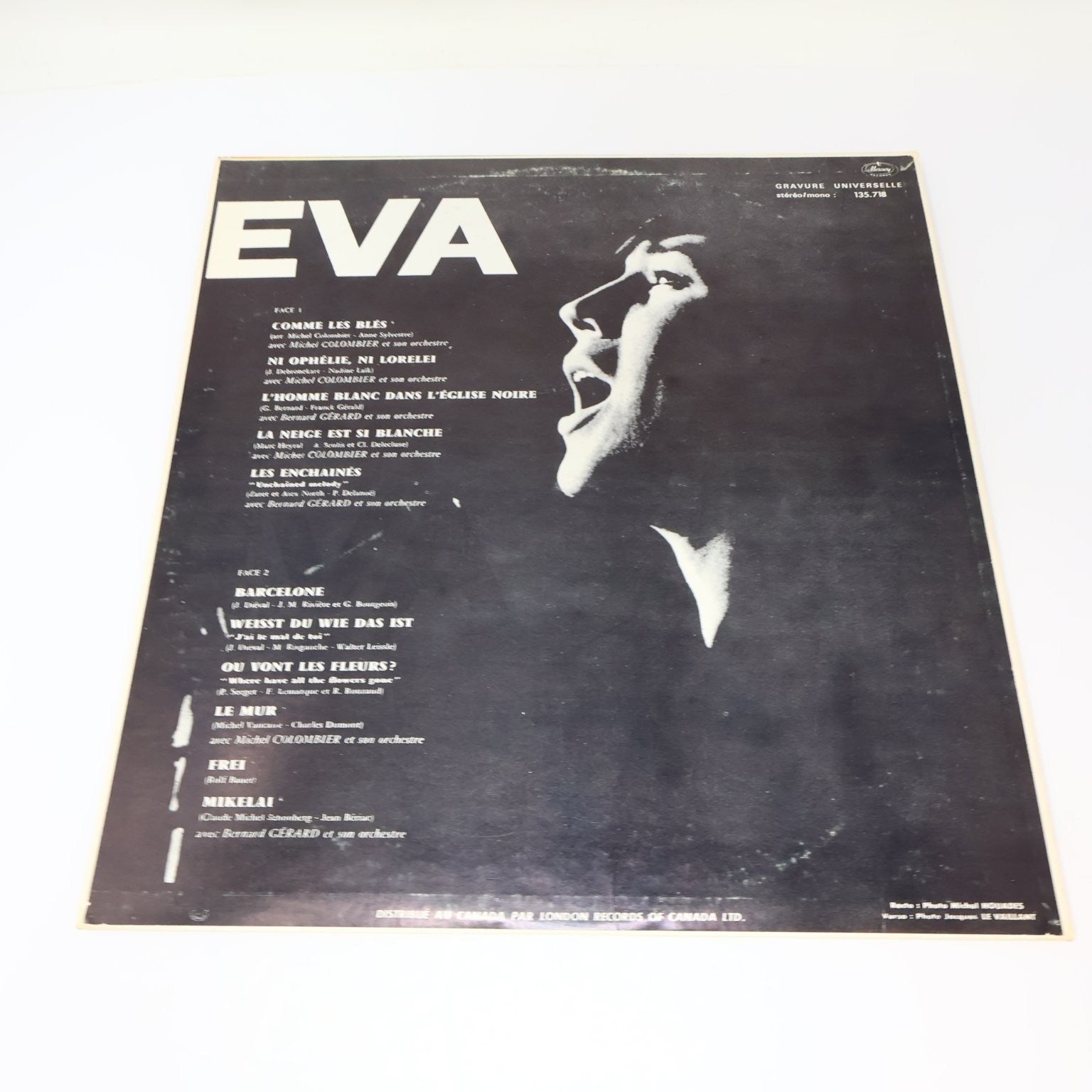 Eva Lot 3 Disques L'Orage/Éponyme LP Record Mercury/Barclay 33 RPM 1969-1972