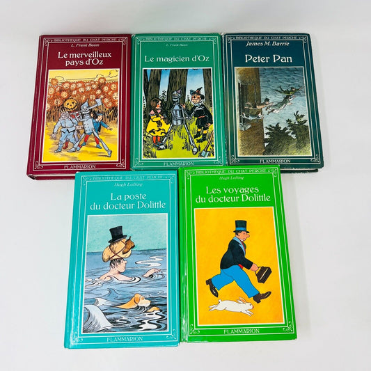 5x Bibliothèque du Chat Perché Oz Peter Pan Docteur Dolittle Lot Livres Français