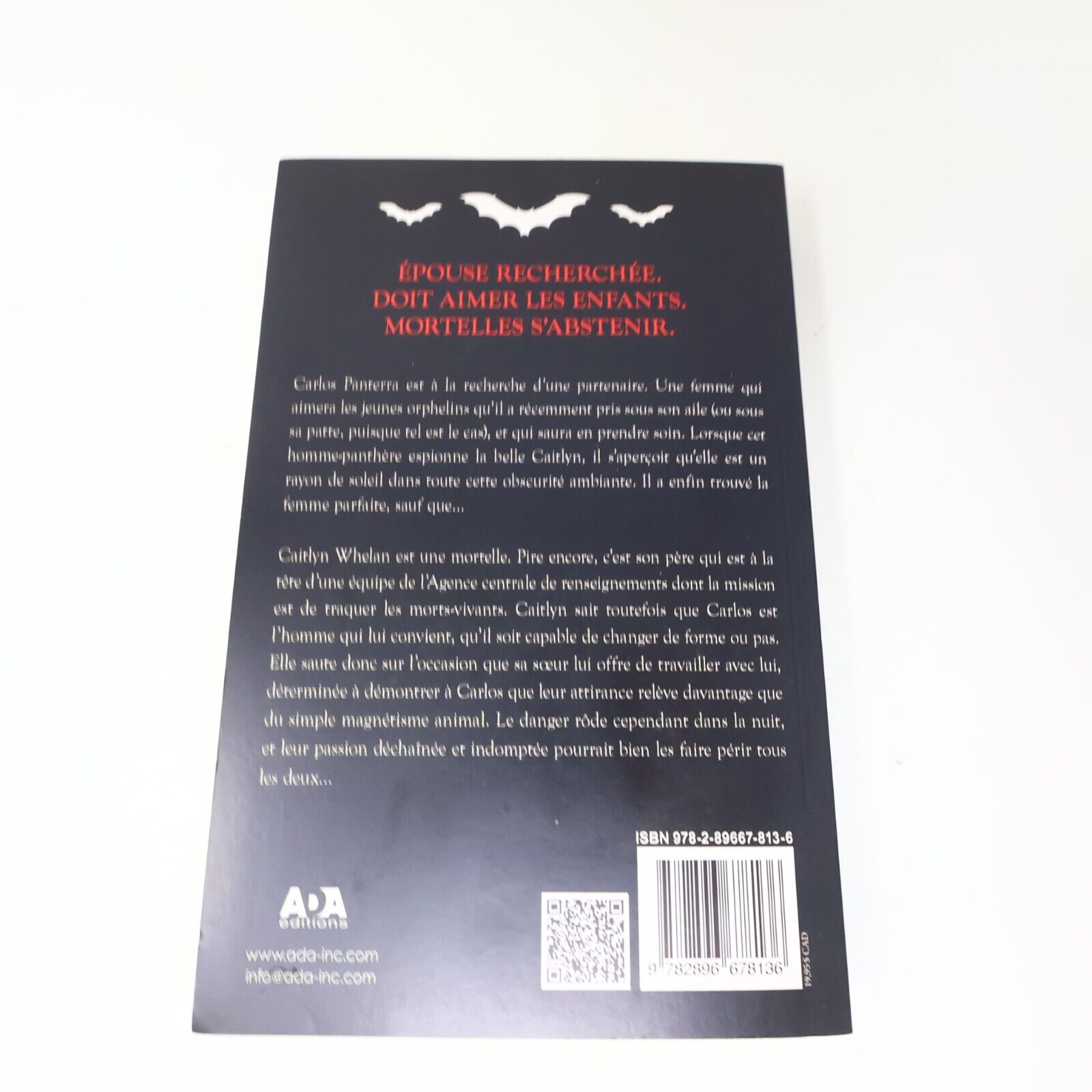 Histoires de Vampires #9 Mange Chasse Aime Kerrelyn Sparks 2013 Ada Français PB