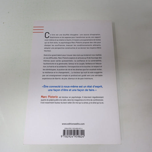 2020 Connecté à Soi Connecté aux Autres de Marc Pistorio Edito Français Livre PB