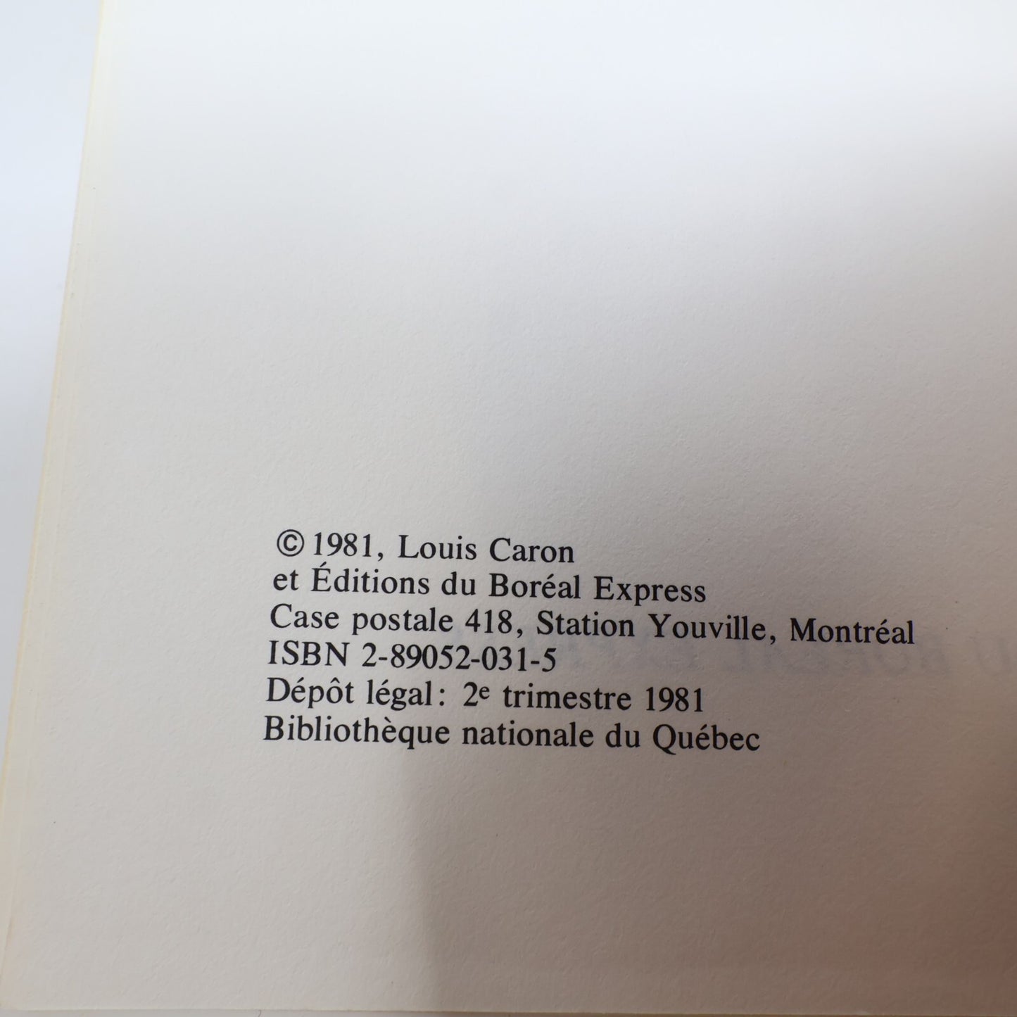 Louis Caron Lot 4 Livres L'Emmitouflé/Canard de Bois/Bonhomme Sept-Heure Roman