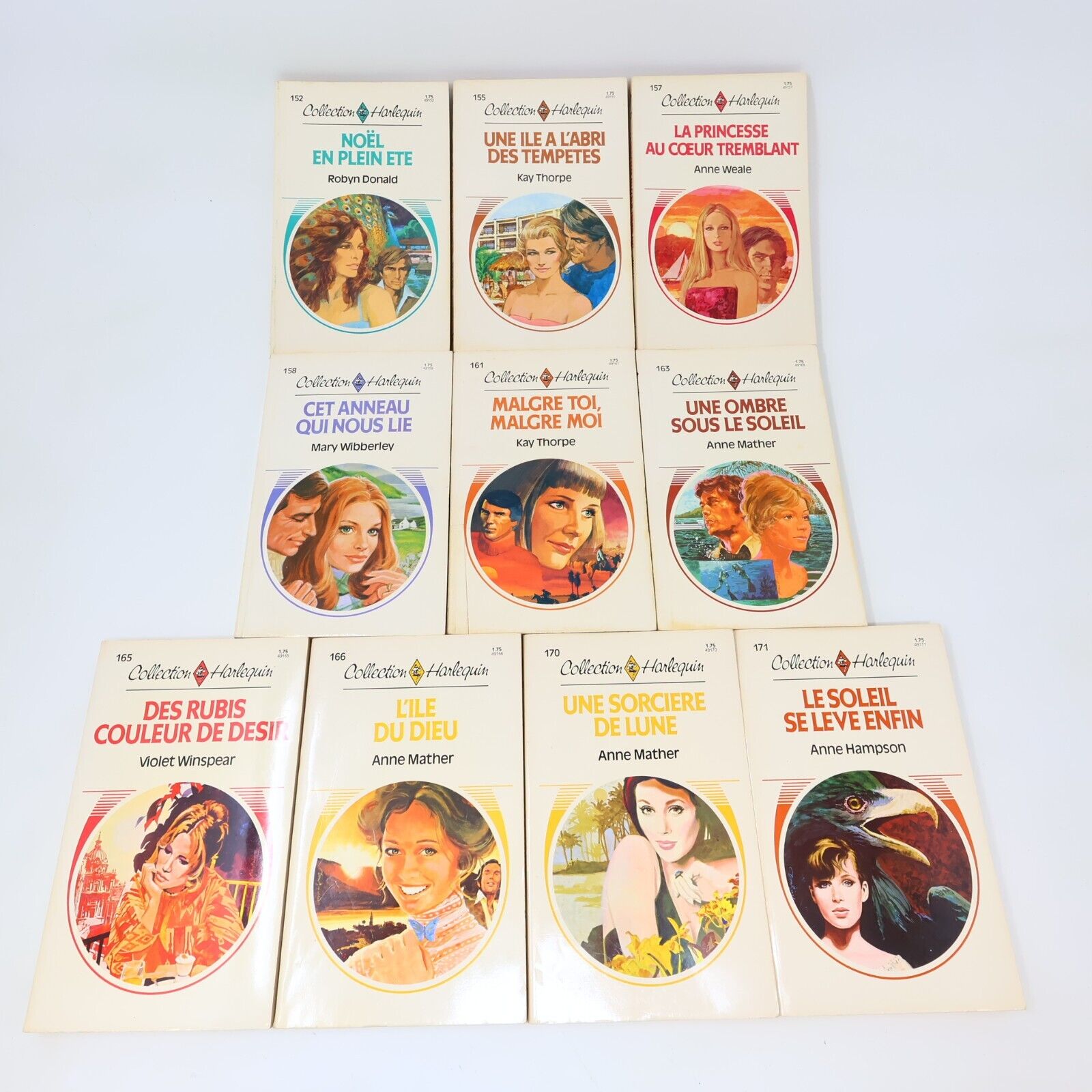 Lot 20 Livres Collection Harlequin Romance Amour Vintage Français French 80s PB