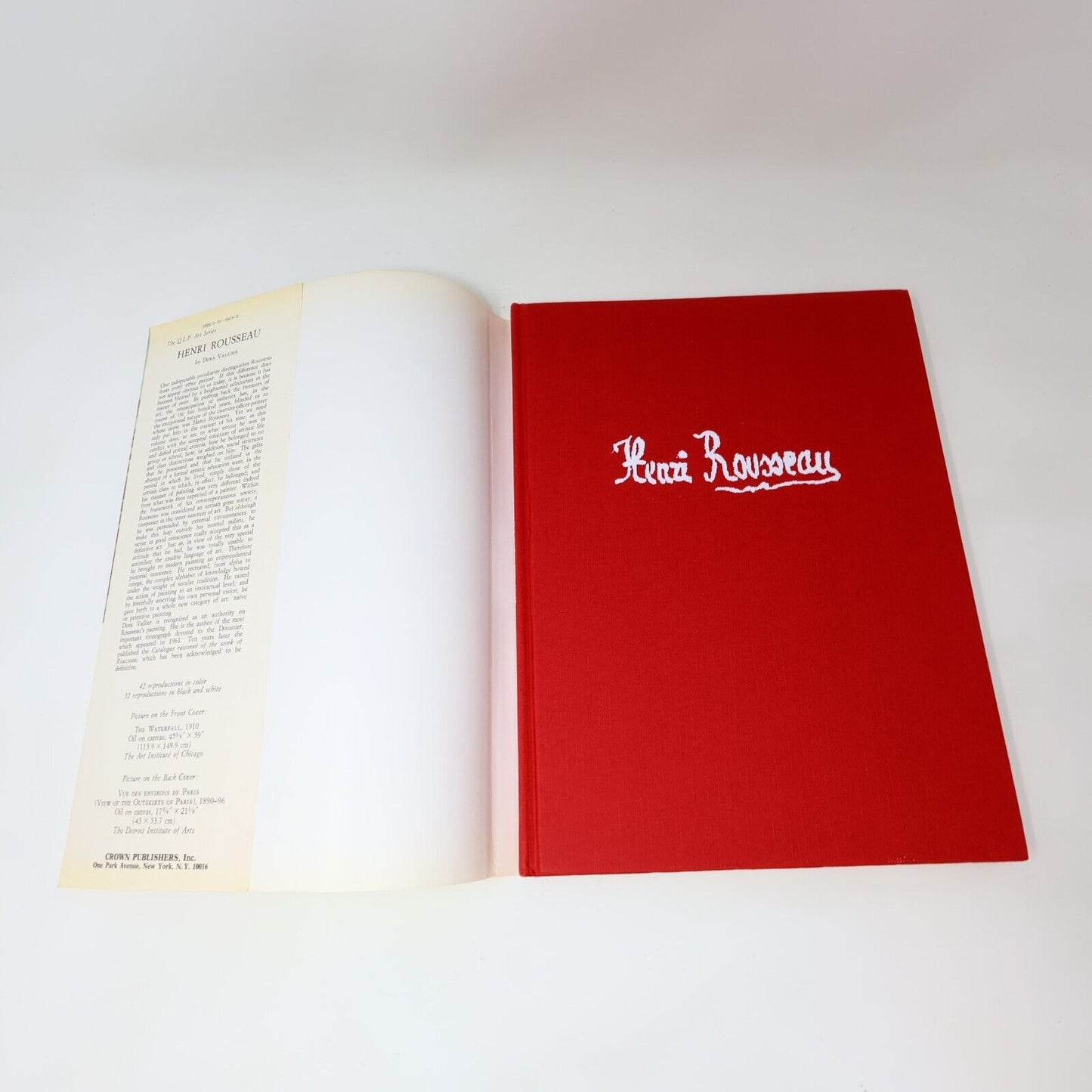 1979 Henri Rousseau The Douanier a File Artist's Monograph by Dora Vallier Book