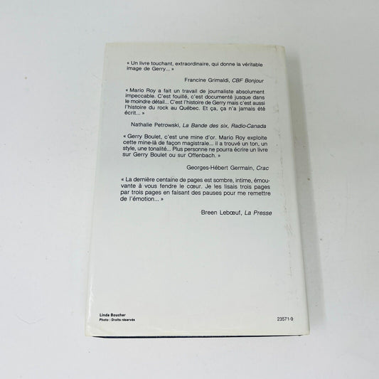 1991 Gerry Boulet Avant de m'en Aller Québec Loisirs Français Biographie Livre