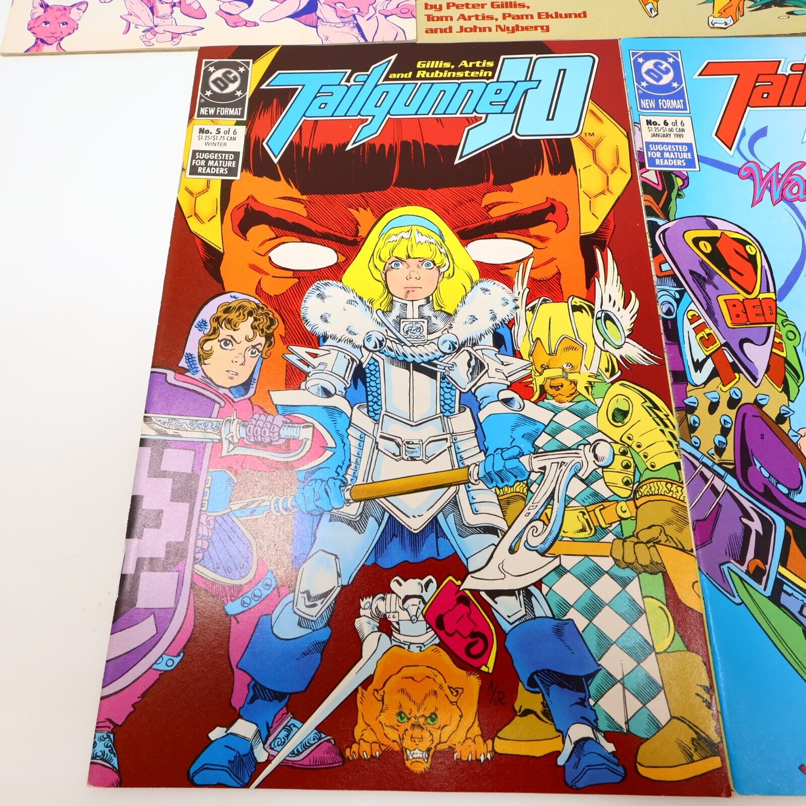 Lot 5 Comics Tailgunner Jo #2-6 Peter Gillis/Tom Artis/Ty Templeton DC 80s