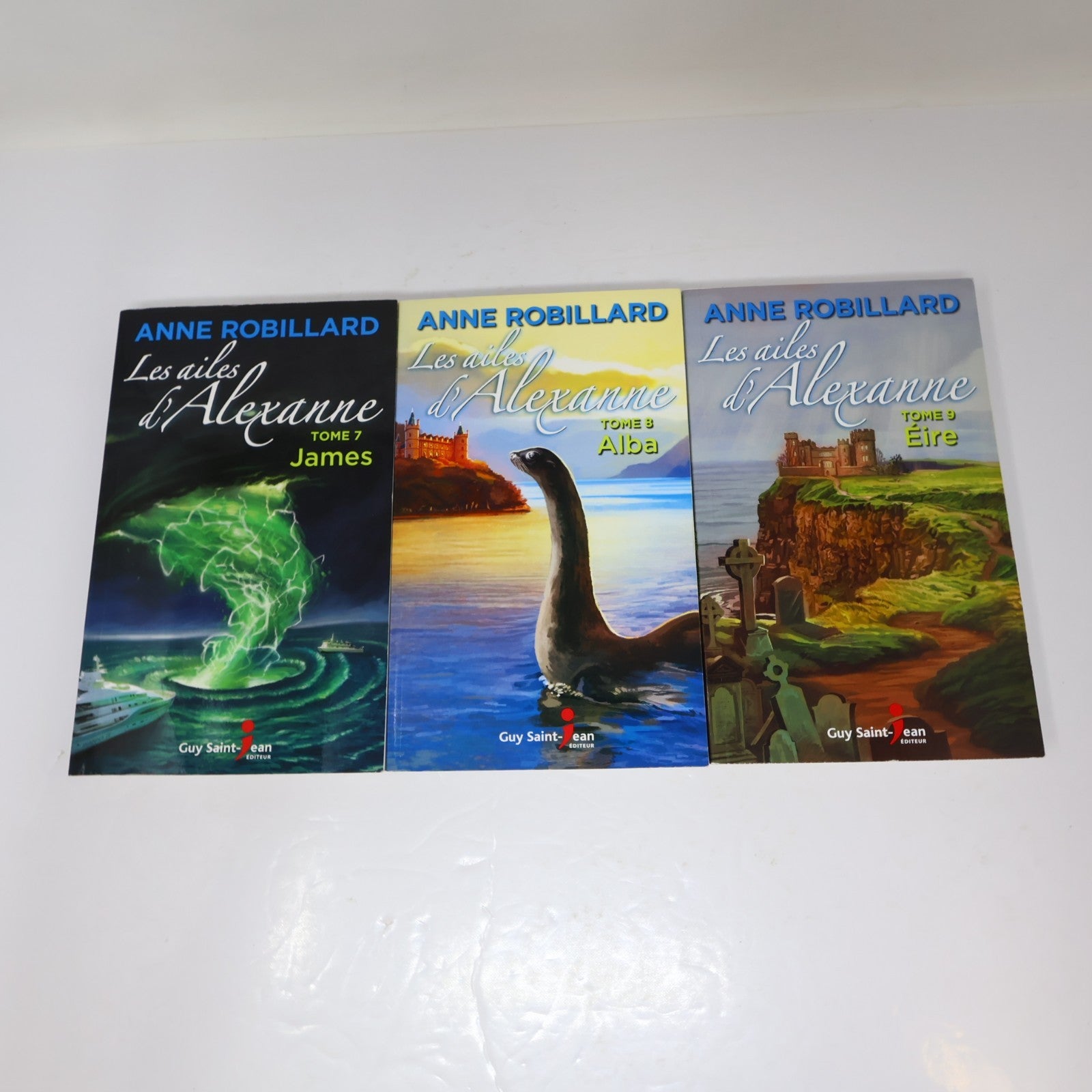 Les Ailes d'Alexanne #1-9 Lot 9 Livres Anne Robillard 4H44/Mikal/Le Faucheur PB