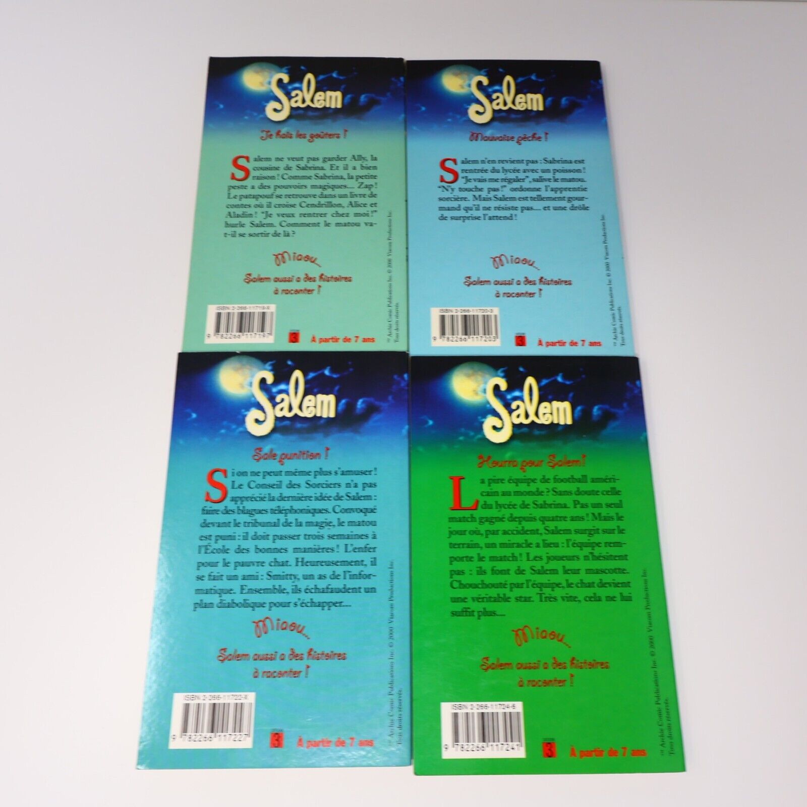 10x Salem le Chat de Sabrina #2 4-10 12 14 Fantasy Pocket Lot Livres Français PB