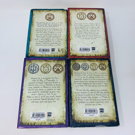 Los Secretos Del Inmortal Nicolas Flamel #1-4 Michael Scott Español/Spanish Lot