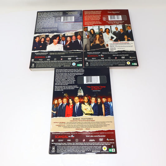 Scandal DVD Seasons #1-2-3 2012-2014 Kerry Washington Tested Region 1 NTSC ABC