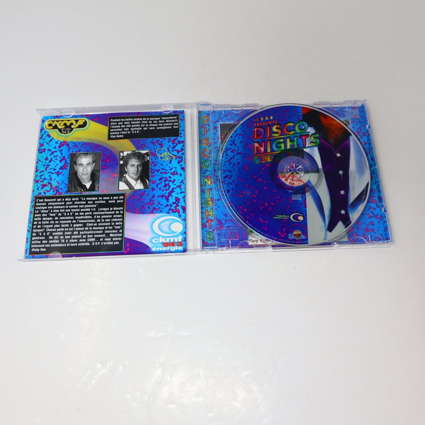 Le 5 À 8 Présente Disco Nights Vol. 3 CD 1998 Disco Dance Unidisc Radio Énergie