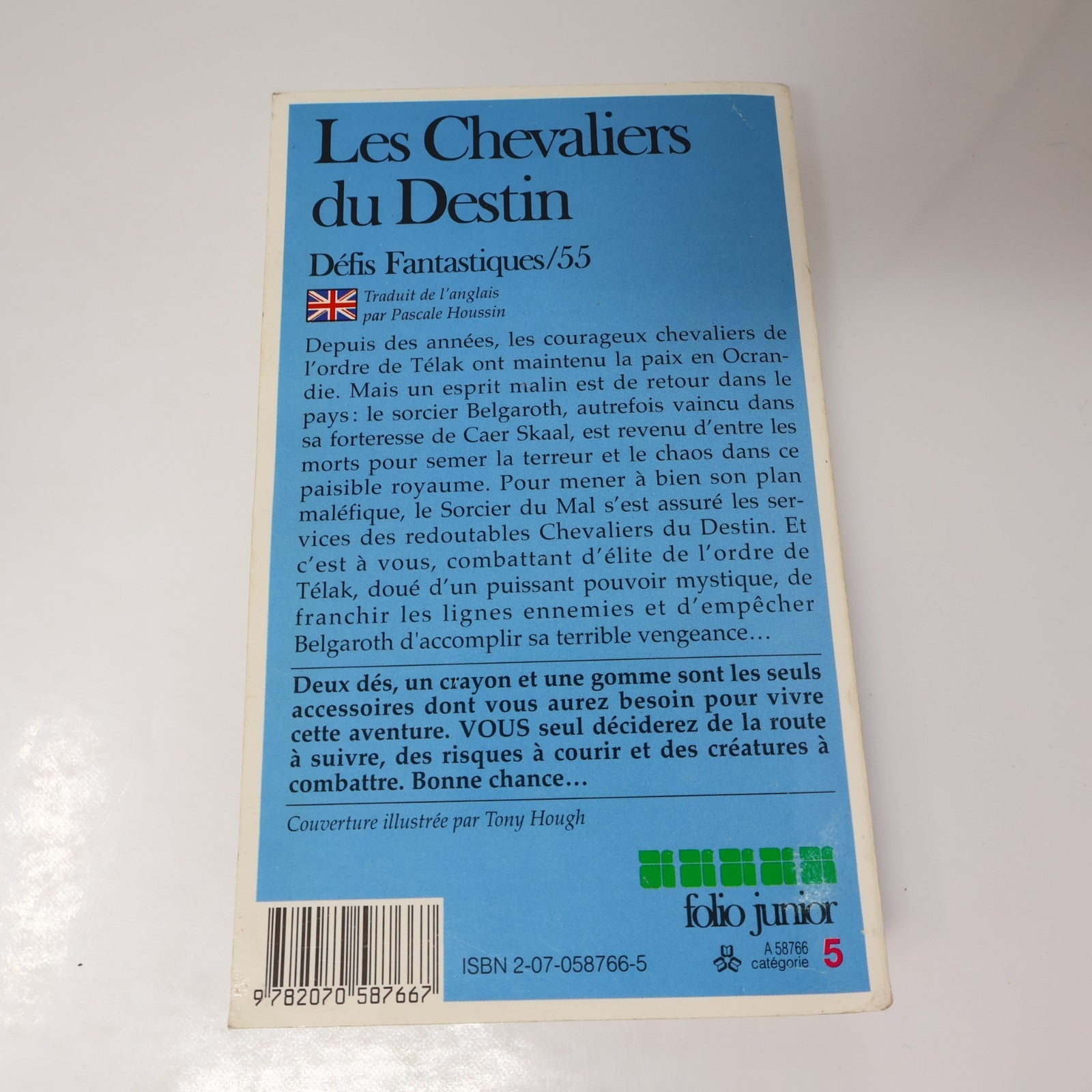 Les Chevaliers du Destin Jackson/ Livingstone Défis Fantastiques #55 LDVELH 1995