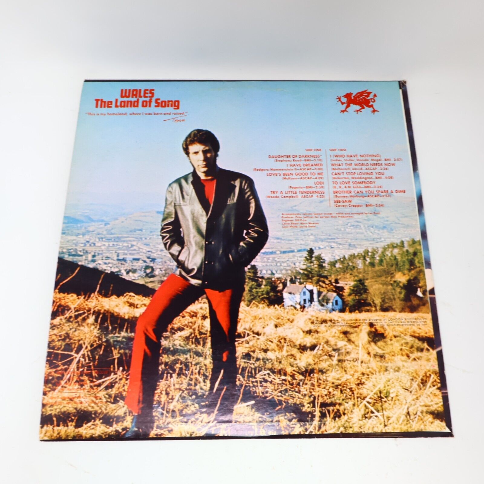 Tom Jones I (Who Have Nothing) LP Record Vinyl Parrot XPAS 71039 Canada 1967