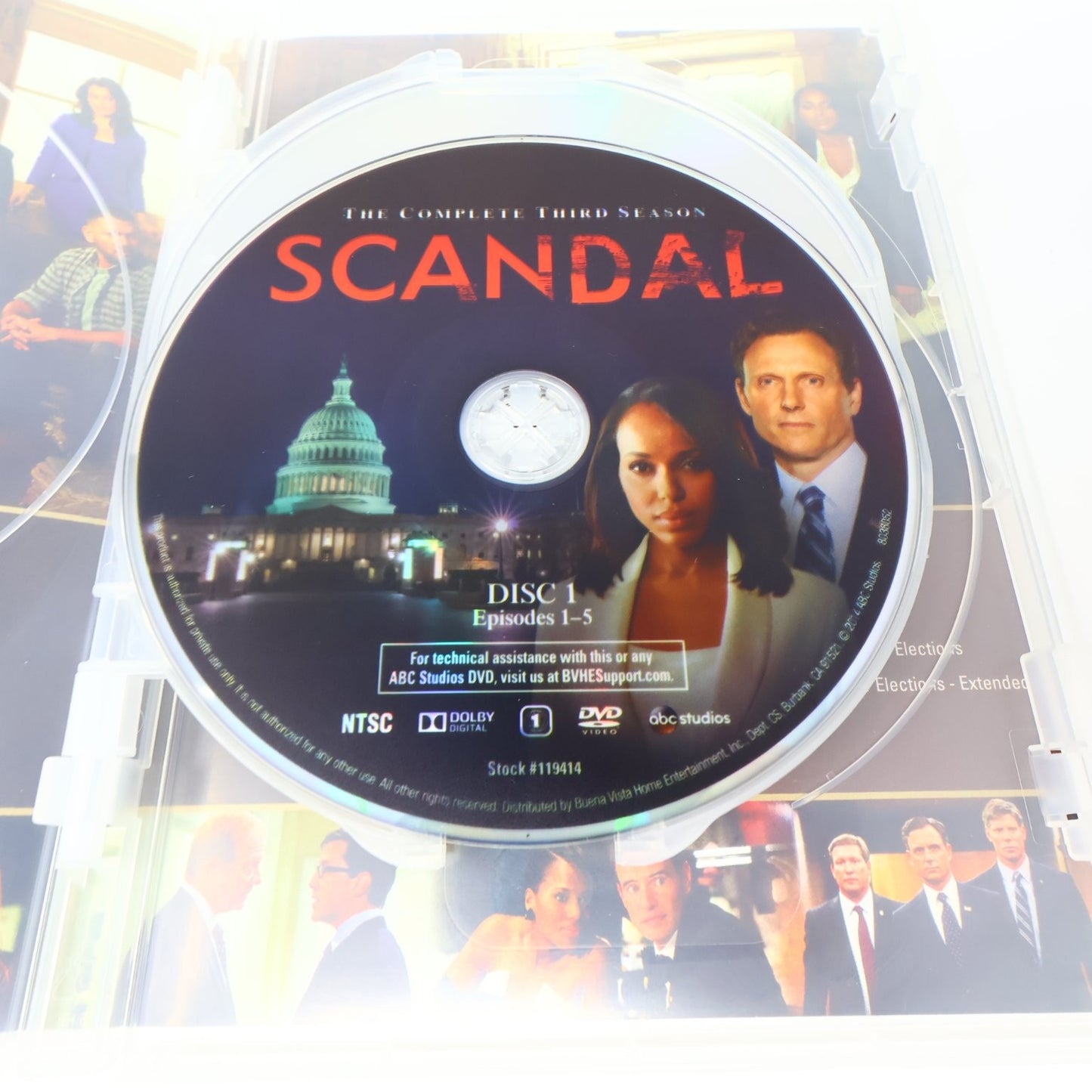 Scandal DVD Seasons #1-2-3 2012-2014 Kerry Washington Tested Region 1 NTSC ABC