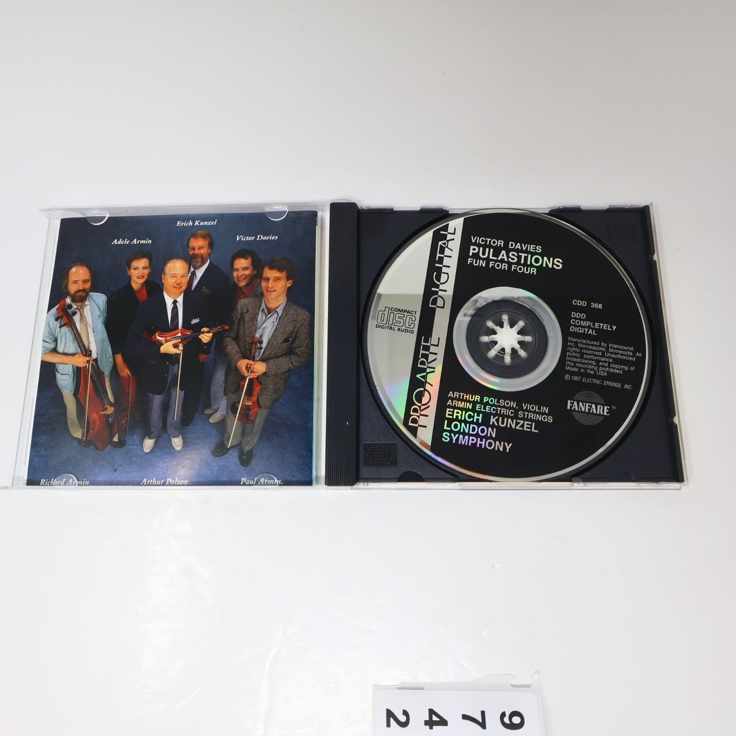 Victor Davies Pulsations CD Erich Kunzel London Symphony Orchestra Fanfare 1987