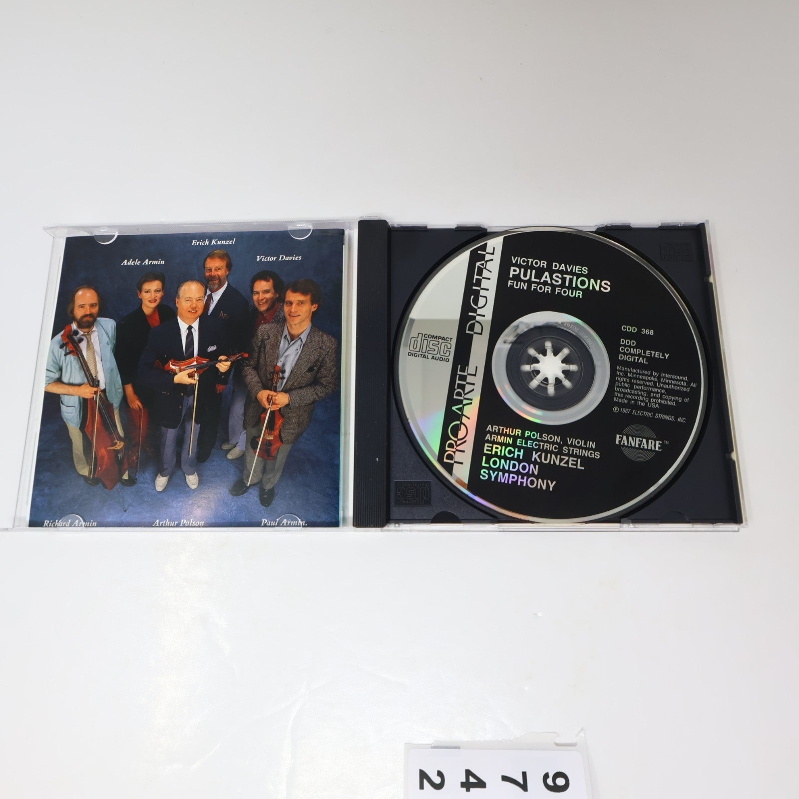Victor Davies Pulsations CD Erich Kunzel London Symphony Orchestra Fanfare 1987